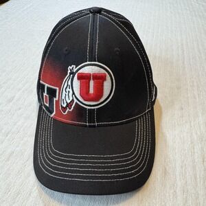 Utah Utes Hat‎ Cap Strap Back One Size Black Red College Football Mens Team